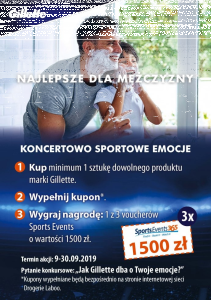 Konkurs "Emocje z GILLETTE" Drogerie Laboo