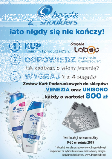 Konkurs "Jesień z H&S" Drogerie Laboo