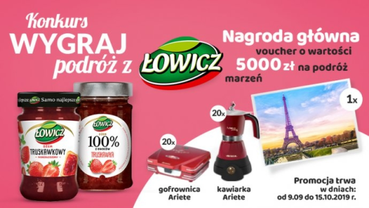 Konkurs "Podróżuj z Łowiczem" Lewiatan