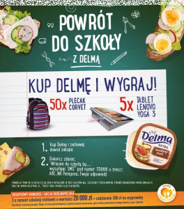 Konkurs "Powrót do szkoły z Delmą" ABC
