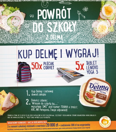 Konkurs "Powrót do szkoły z Delmą" ABC