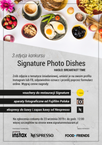 Warszawa: Konkurs "Signature Photo Dishes Signature"