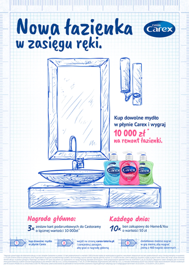 Loteria "Carex. Nowa łazienka w zasięgu ręki"