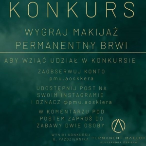Wygraj makijaż permanentny brwi