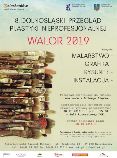 Konkurs "8. Dolnośląski Przegląd Plastyki Nieprofesjonalnej Walor 2019" 18+