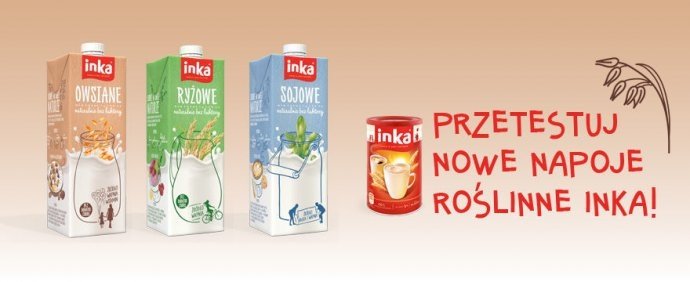 Konkurs "Poznaj mleczną alternatywę: rewelacyjny smak i prosty skład! Przetestuj NOWE NAPOJE ROŚLINNE Inka"
