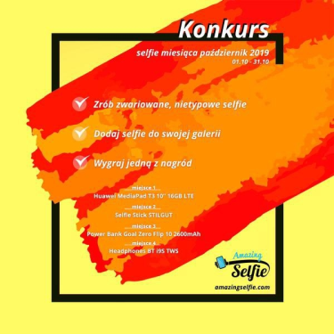 Konkurs "Selfie miesiąca – październik 2019"