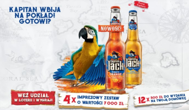 Loteria "Kapitan wbija na pokład" Intermarche, Carrefour, Tesco, E. Leclerc, Auchan, Amic, Topaz, 18+