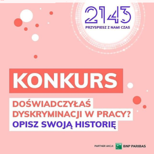 Konkurs "Rrówność płac, opisz swoją historię"