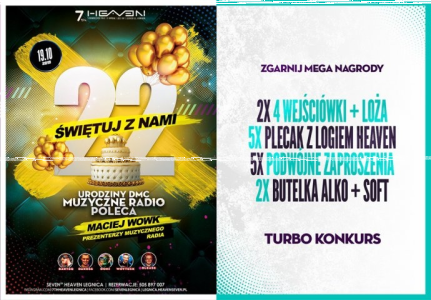 Turbo konkurs z Seven Heaven Legnica
