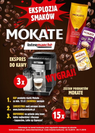 Konkurs "Eksplozja smaków Mokate" Intermarche