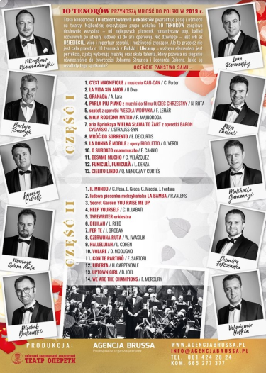 Suwałki: Wygraj bilet na koncert "10 Tenorów"