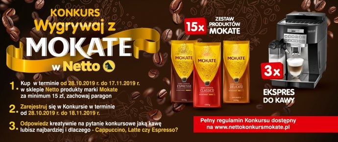 Konkurs "Wygrywaj z Mokate w Netto"