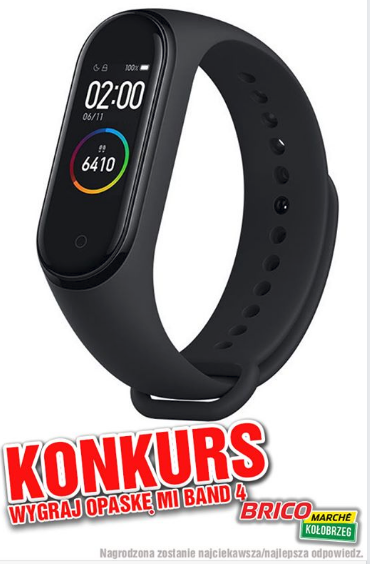 Kołobrzeg: Wygraj opaskę Mi Band 4! Bricomarche