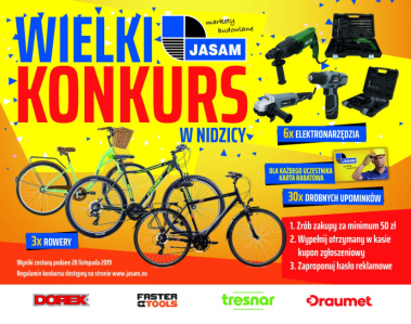 Wielki Konkurs dla Klientów marketu Jasam w Nidzicy