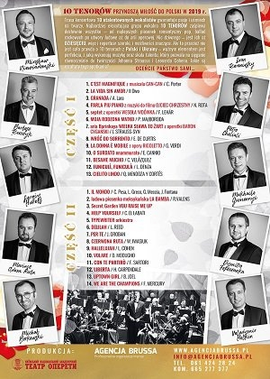 Suwałki: Wygraj 2 podwójne bilety na koncert 10 Tenorów