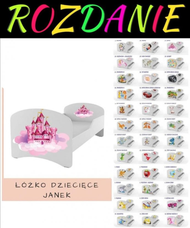 Wygraj łóżko dziecięce Janek 160x80cm z materacem
