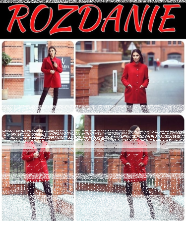 WYgraj płaszcz LINDA w kolorze ciemna wiśnia