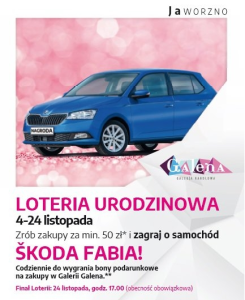 Jaworzno: Loteria urodzinowa - Centrum Handlowe Galena