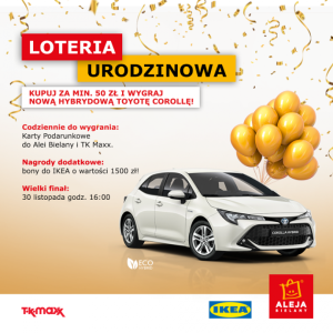 Wrocław: Loteria urodzinowa Alei Bielany