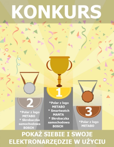 Konkurs fotograficzny "Pokaż siebie i swoje elektronarzędzie w użyciu"