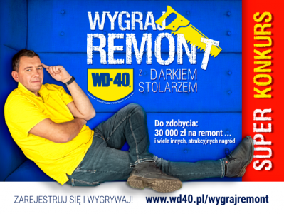 Konkurs "WD-40 i Darek Stolarz – wygraj remont mieszkania"