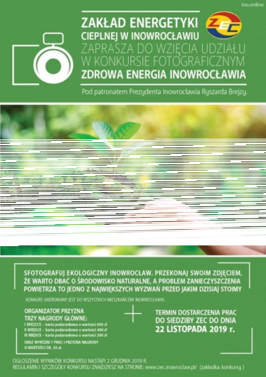 Inowrocław: konkurs "Zdrowa Energia Inowrocławia"