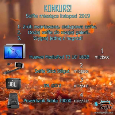 Konkurs "Selfie miesiąca – listopad 2019"