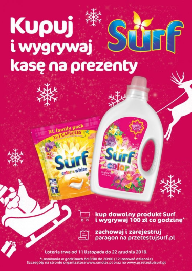 Świąteczna loteria Surf