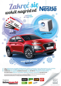 Loteria "Zakręć się wokół nagród od Nestlé" Intermarche