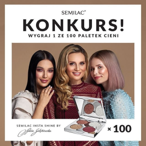 Wygraj 1 ze 100 bestsellerowych paletek cieni Semilac Insta Shine