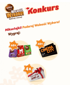 Konkurs "Miksołajki! Wybierz wolność wyboru!"