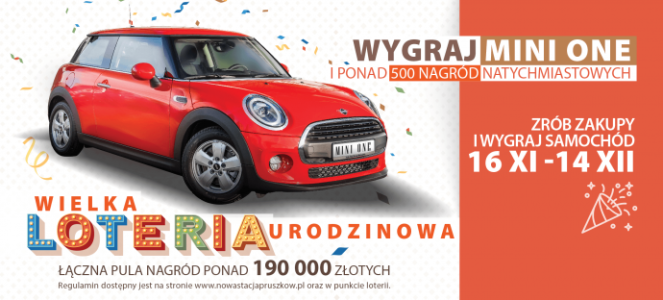 Pruszków: Wielka Loteria Urodzinowa w CH Nowa Stacja