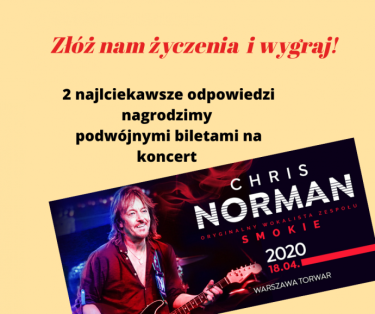 Warszawa: Konkurs "Złóż nam życzenia i wygraj bilety na koncert"