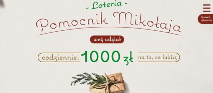 Loteria "Groszek – pomocnik Mikołaja"