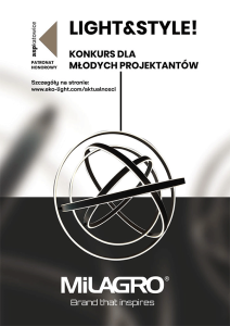 Konkurs na projekt lampy "Light&Style"