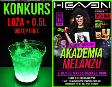 Leszno: Konkurs "Zdobądź darmową wlotkę na piątkową imprezę!" do godz. 18:00