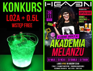 Leszno: Konkurs "Zdobądź darmową wlotkę na piątkową imprezę!" do godz. 18:00