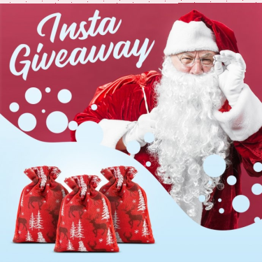 Konkurs "Mikołajkowa rozdawajka na Instagramie - zgarnij świąteczne woreczki"
