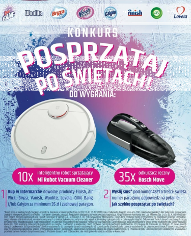 Konkurs "Posprzątaj po świętach" Intermarche