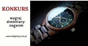 Wygraj drewniany zegarek marki hedgehog ze skórzanym paskiem