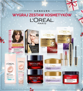 Wygraj Świąteczny zestaw kosmetyków L’Oréal Paris!