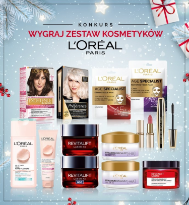 Wygraj Świąteczny zestaw kosmetyków L’Oréal Paris!