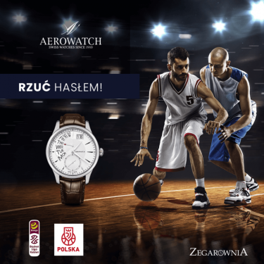 Wygraj zegarek Aerowatch i 5 wejść VIP na mecze koszykówki Legii Warszawa