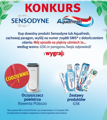 Konkurs "Sensodyne i Aquafresh w Lidl"