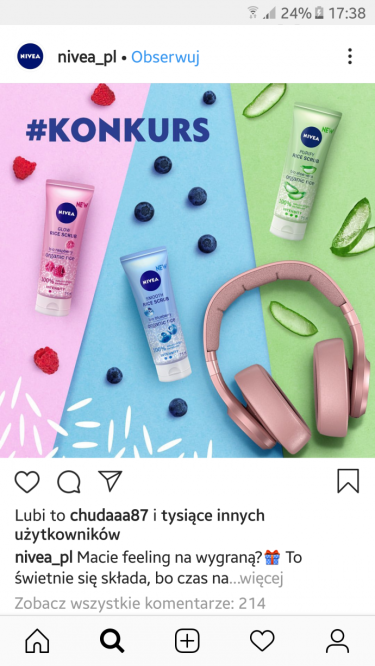 Konkurs "Nivea z ryżowymi peelingami"