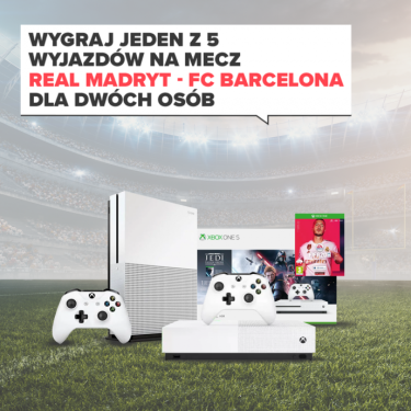 Wygraj jeden z 5 wyjazdów na mecz Real Madryt - FC Barcelona