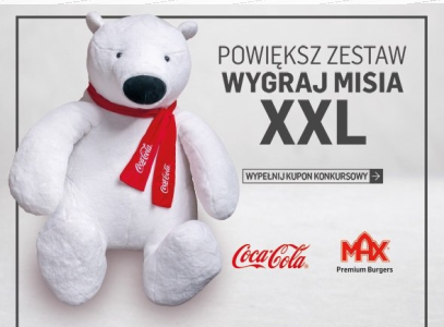Wygraj Misia od Coca-Cola Max Premium Burgers