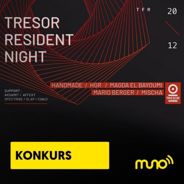 Wrocław: Konkurs "Tresor Residents Night w TRF"