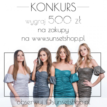 Wygraj 500 zł na zakupy w sklepie Sunsetshop!